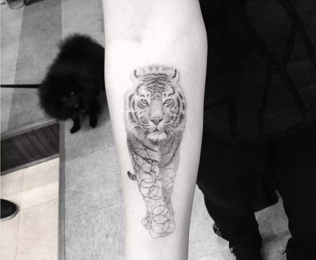 The Signature Dr. Woo Tattoo Style Showcases Single-Needle Precision